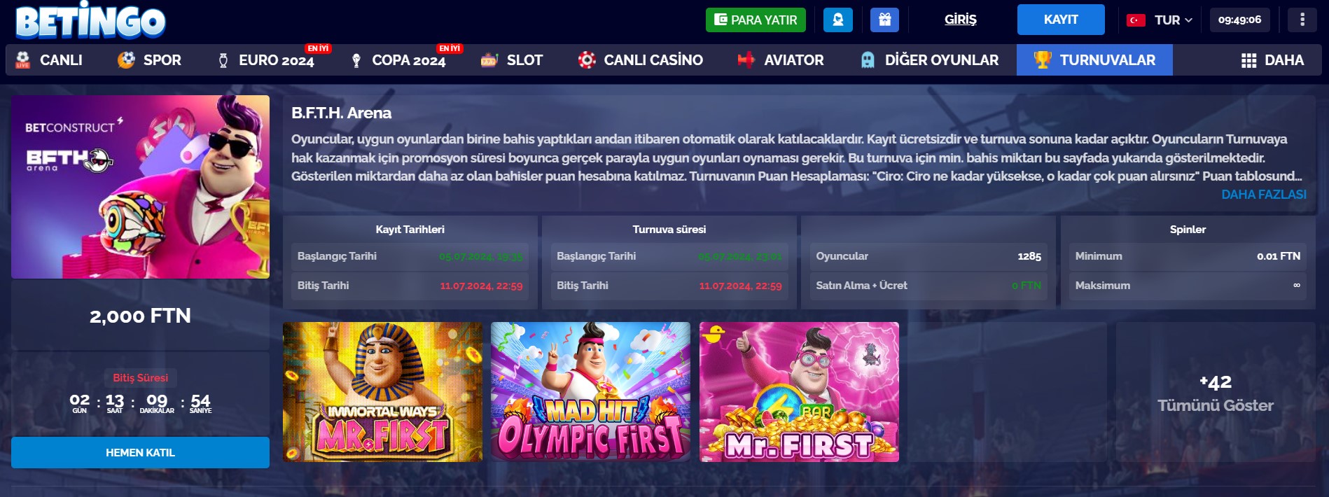 Betingo Casino Oyunu